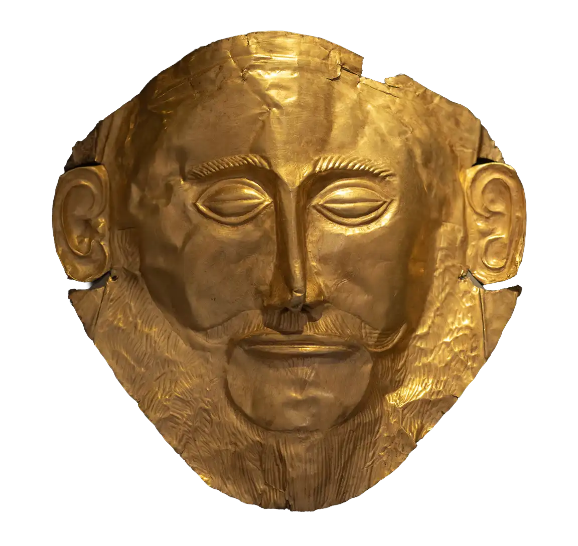 An image map of how a 3D face looks when flattened.